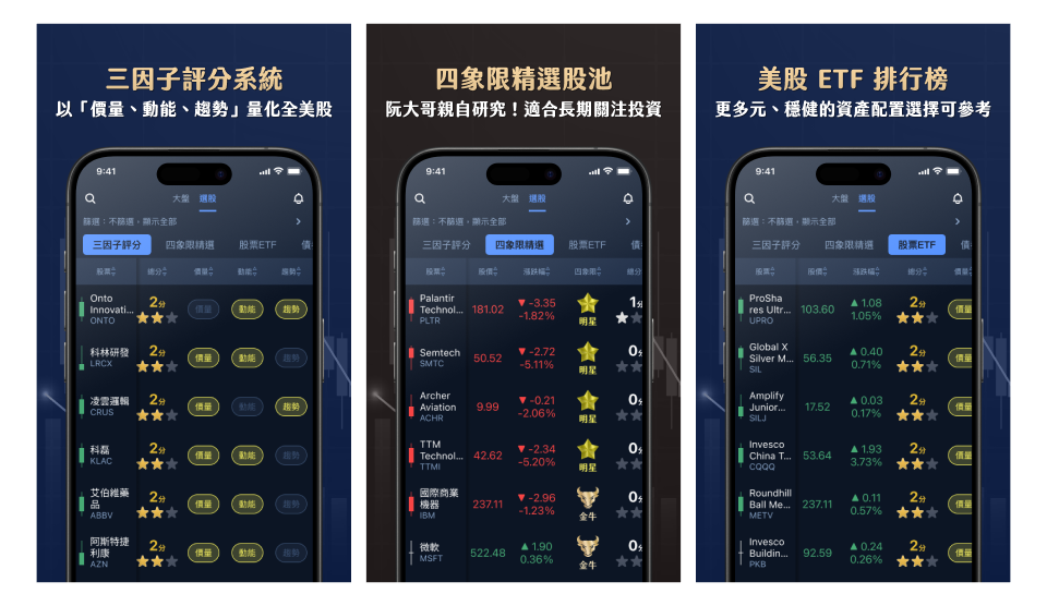 Store page screenshots showing product features and use cases